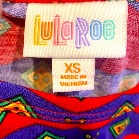 Lularoe Carly Hi Low Dress front pocket XS NWT - Picture 3 of 8